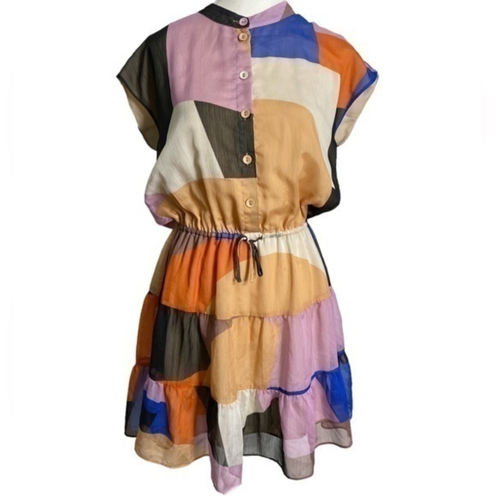 Rebecca Minkoff Women's Ollie Color Block Mini Dress
